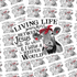 Living Life Somewhere Between Sticker Sheet