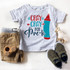 Cray Cray For Pre-K Back To School Sublimation Transfer T-Shirt, showcasing a gray t-shirt with colorful crayola crayon graphic and stylish text design for preschoolers.