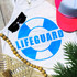 Lifeguard NEON BLUE Adult Screen Print Heat Transfer