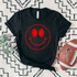 Football Happy Face RED DTF Heat Transfer