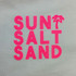Sun Salt Sand Neon Pink Pocket Screen Print Heat Transfer