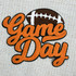 Orange Game Day Football Chenille Patch