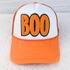 Boo HAT/POCKET Chenille Patch With Black Glitter