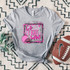 Pink Ribbon Breast Cancer Awareness Football Go Fight Win DTF Heat Transfer