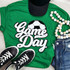 Soccer White Game Day Chenille Patch, white and black embroidered patch featuring a soccer ball and the words 'Game Day' for sports apparel decoration.