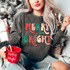 Merry & Bright Leopard Lightning Bolt DTF Heat Transfer