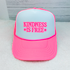 Neon Kindness Is Free Hat/Pocket Screen Print Heat Transfer