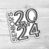 Seniors Class of 2024 Die Cut Sticker