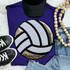 Sequins Volleyball Patch Chenille Patch, a shiny embroidered patch featuring a volleyball design with sequins and chenille material.