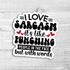 I Love Sarcasm Die Cut Sticker