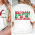 Ho Ho Ho Santa Hat Happy Face DTF Heat Transfer