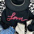 LOVER Red Sequin Patch