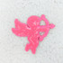 PINK CUPID Hat/Pocket Sequin Patch, pink sequin embroidered cupid with bow and arrow design.