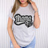 Soccer/Cheer Mama Heart FAUX Embroidery DTF Heat Transfer