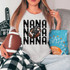 Nana Football Stacked Faux Embroidery DTF Heat Transfer