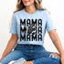 Mama Soccer Stacked Faux Embroidery DTF Heat Transfer