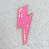 PINK Sequin Lightning Bolt HAT/POCKET Patch