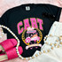 Cart Babe Screen Print Heat Transfer