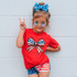 Stars And Stripes Coquette Bow DTF Heat Transfer