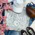 Football Mom White Screen Print Heat Transfer