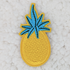 Yellow Pineapple Embroidered  HAT/POCKET Patch