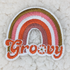 Groovy Rainbow Embroidered  HAT/POCKET Patch