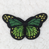 Green Butterfly Embroidered  HAT/POCKET Patch