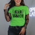 Bad Witch BLACK DTF Heat Transfer