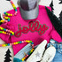 Dark Pink Chenille Jolly Patch 