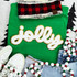 White Chenille Jolly Patch 