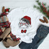 White tiger christmas santa leopard and plaid Sublimation Transfer
