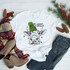 Merry and Bright Christmas cow Sublimation Transfer