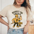 Respect Your Locals - PICK YOUR TEAM DTF Heat Transfer T-shirt featuring a cartoon construction worker with a lifted fist and a Purdue sign, representing local pride and support.