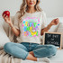Happy First Day Of School Striped Coquette DTF Heat Transfer