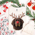 Christmas Reindeer Dog DTF Heat Transfer
