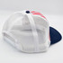Navy & Red Stripe Structured Cotton Trucker Hat – Fully Adjustable Boutique Blank Cap