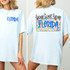 Home Sweet Home Floral State License Plate SET DTF Heat Transfer, colorful floral license plate design with Florida text for heat transfer application.