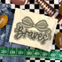 Camo Bow School Mascot DTF Heat Transfer