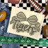 Camo Bow School Mascot DTF Heat Transfer