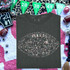 Football Doodle CHOOSE YOUR COLOR DTF Heat Transfer, gray t-shirt with a football-themed doodle design for custom clothing.