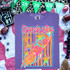 Retro Bold Mascot Variations DTF Heat Transfer, colorful rocket and star design on purple t-shirt for space-themed fashion.