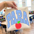 Gingham Apple School Staff DTF Heat Transfer