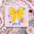 Back to School Pencil Bow DTF Heat Transfer