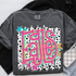 Retro Lotty Dotty School Mascot DTF Heat Transfer