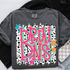Retro Lotty Dotty School Mascot DTF Heat Transfer