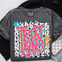 Retro Lotty Dotty School Mascot DTF Heat Transfer