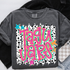 Retro Lotty Dotty School Mascot DTF Heat Transfer