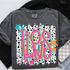 Retro Lotty Dotty School Mascot DTF Heat Transfer