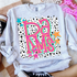 Retro Lotty Dotty School Mascot DTF Heat Transfer