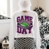 Game Day Stadium DTF Transfers | Football Spirit Color Collection, a football-themed design on a white sweatshirt.